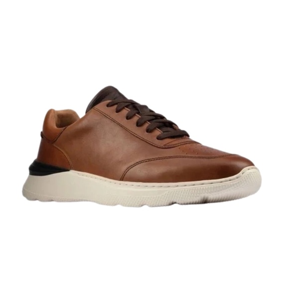Men\'s Clarks Sprint Lite Lace Oxford in Tan Leather. 26158343 main image 5